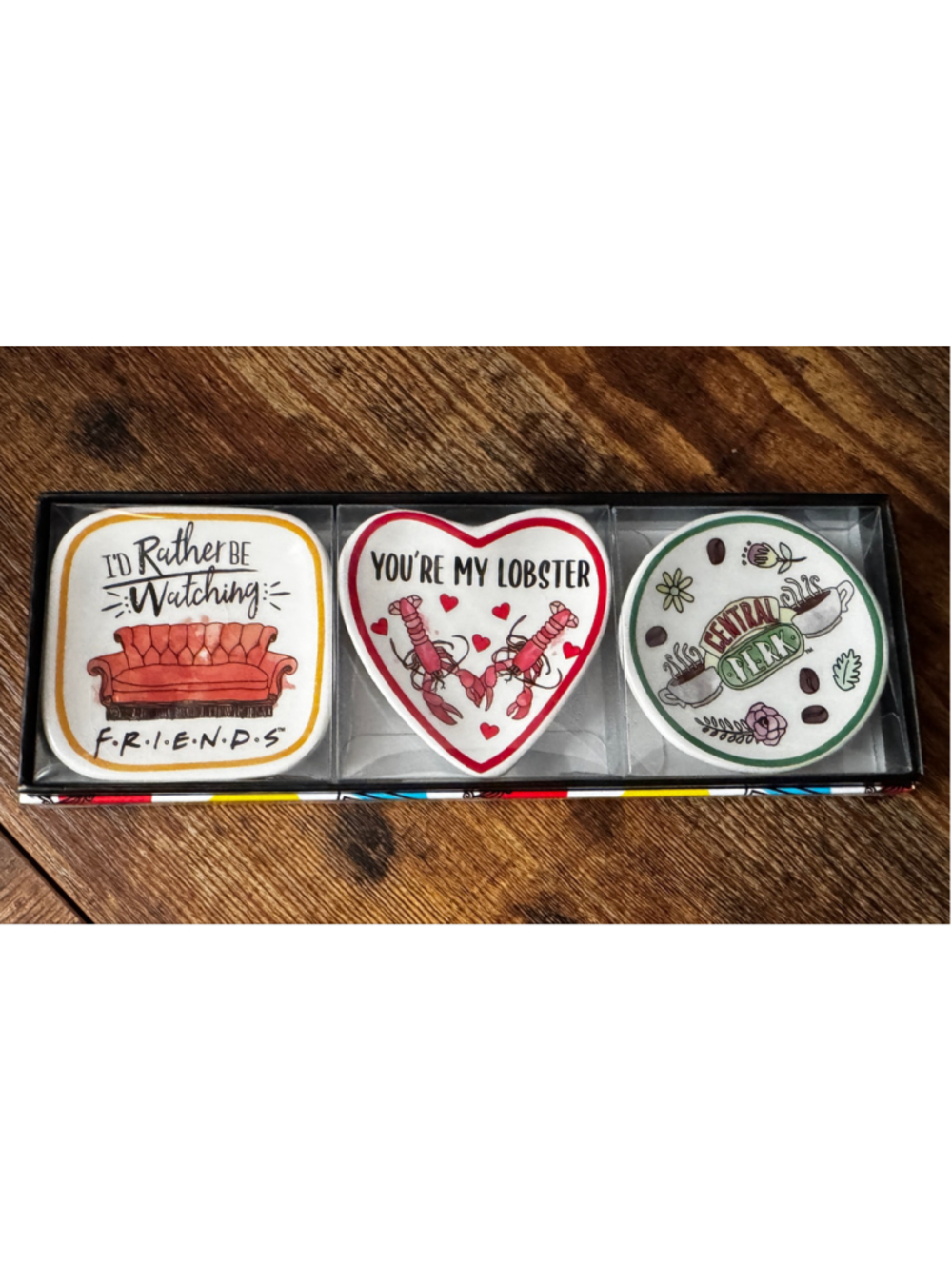 Friends TV Series Trinket Dish Set | Central Perk + Lobster + Couch